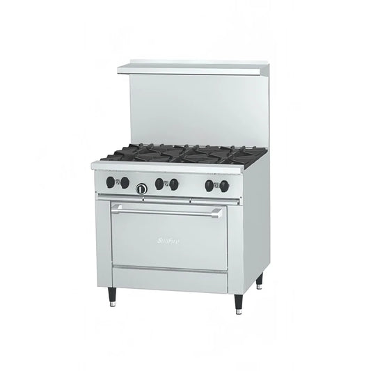 36" 6 Burner Sunfire Gas Range w/ Standard Oven